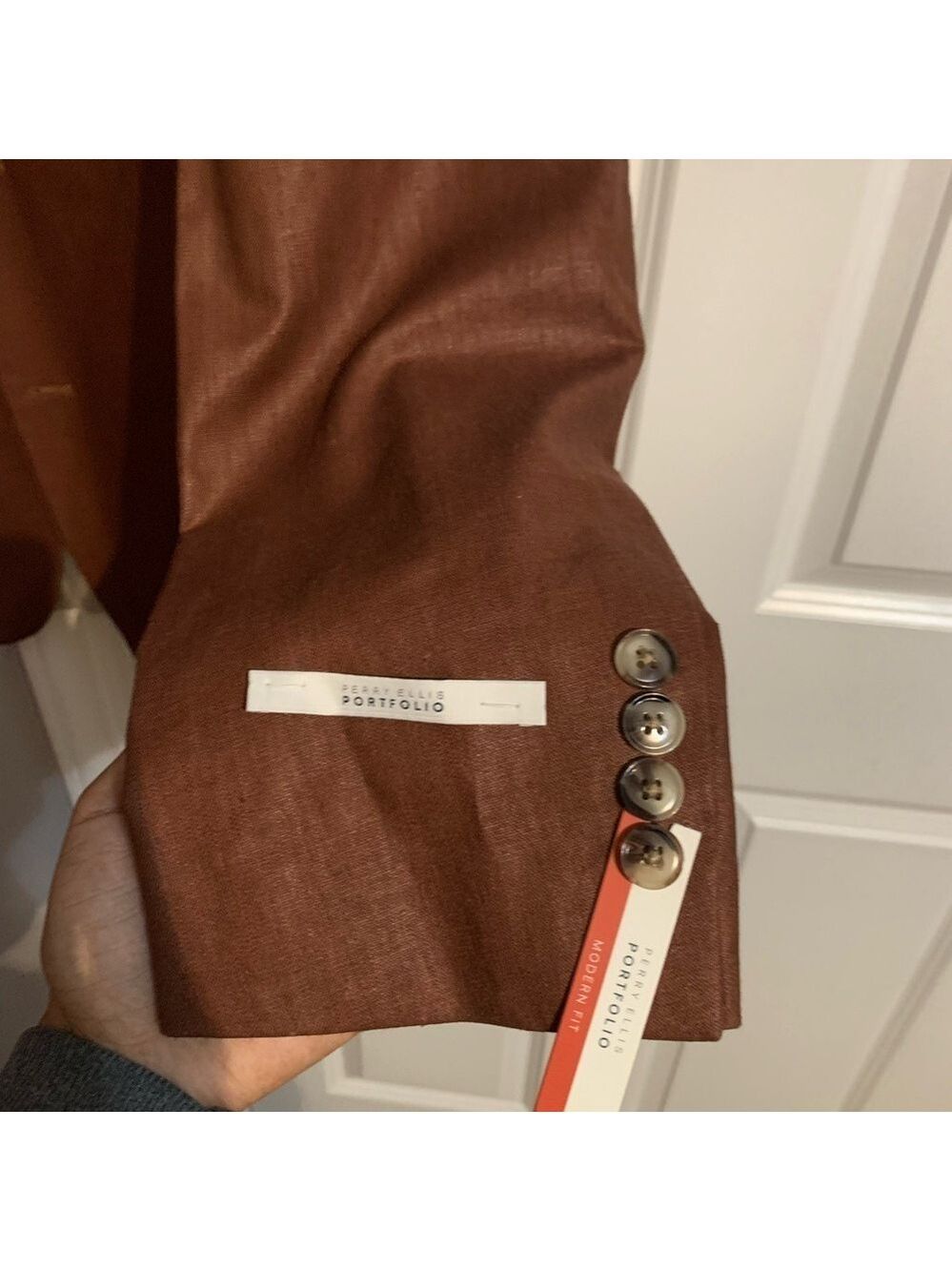Perry Ellis Rust Sport Coat - Picture 5 of 7